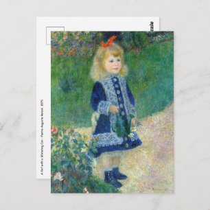 Pierre-Auguste Renoir - Ein Mädchen mit einer Wass Postkarte