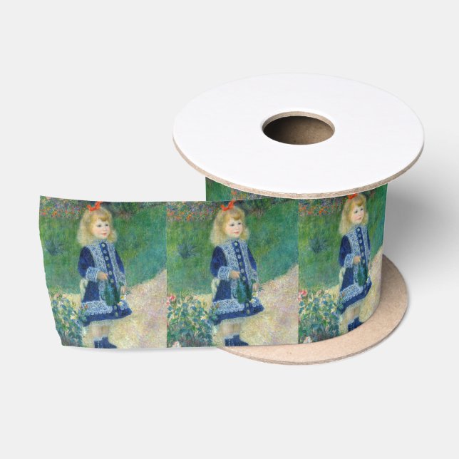 Pierre-Auguste Renoir - Ein Mädchen mit einer Wass Satinband (Spule)