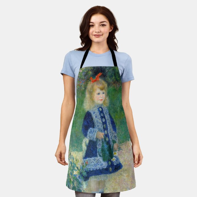 Pierre-Auguste Renoir - Ein Mädchen mit einer Wass Schürze (Getragen)