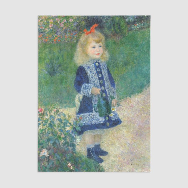 Pierre-Auguste Renoir - Ein Mädchen mit einer Wass Seidenpapier (Von Creator hochgeladen)