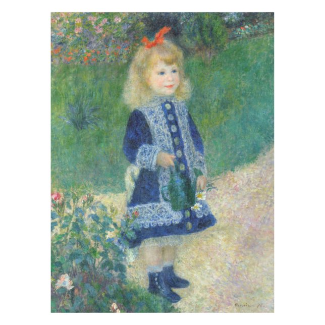 Pierre-Auguste Renoir - Ein Mädchen mit einer Wass Tischdecke (Vorderseite)