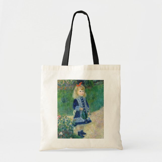 Pierre-Auguste Renoir - Ein Mädchen mit einer Wass Tragetasche (Vorne)
