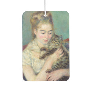 Pierre-Auguste Renoir - Frau mit einer Katze Autolufterfrischer