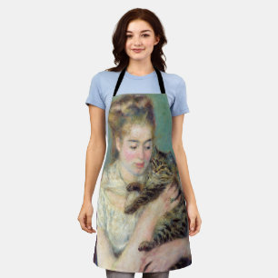 Pierre-Auguste Renoir - Frau mit einer Katze Schürze