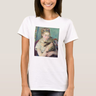 Pierre-Auguste Renoir - Frau mit einer Katze T-Shirt