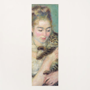 Pierre-Auguste Renoir - Frau mit einer Katze Yogamatte