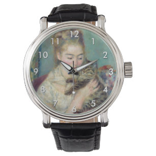 Pierre-Auguste Renoir - Frau mit Katze Armbanduhr