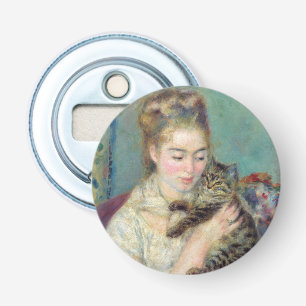 Pierre-Auguste Renoir - Frau mit Katze Flaschenöffner