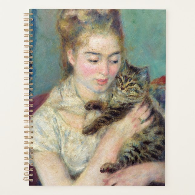 Pierre-Auguste Renoir - Frau mit Katze Planer (Vorderseite)
