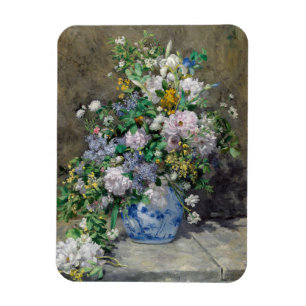 Pierre-Auguste Renoir - Frühlingsstrauß Magnet