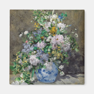 Pierre-Auguste Renoir - Frühlingsstrauß Magnet