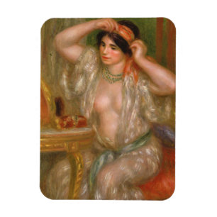 Pierre Auguste Renoir Gabrielle am Spiegel Magnet