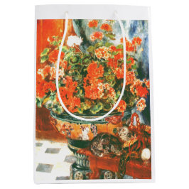 Pierre-Auguste Renoir Geraniums and Cats Mittlere Geschenktüte