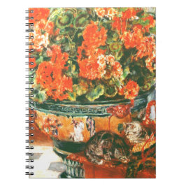 Pierre-Auguste Renoir Geraniums and Cats Notizblock