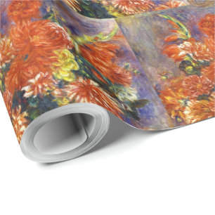 Pierre Auguste Renoir Gladiolas und Dahlias Geschenkpapier