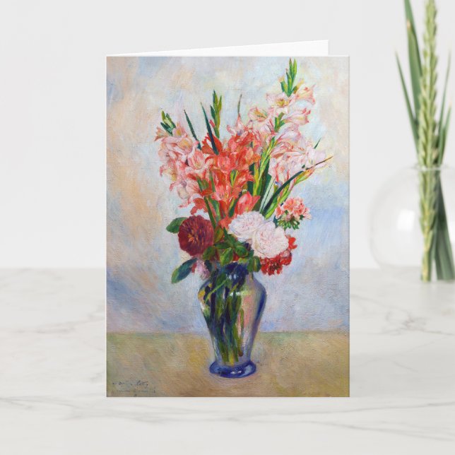 Pierre-Auguste Renoir - Gladioli Karte (Vorderseite)