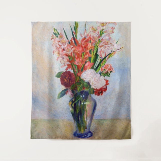 Pierre-Auguste Renoir - Gladioli Wandteppich (Vorderseite)
