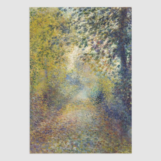 Pierre-Auguste Renoir - Im Wald Seidenpapier (Von Creator hochgeladen)