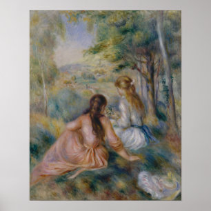 Pierre Auguste Renoir   in der Wiese Poster