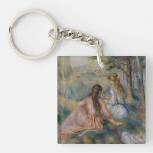 Pierre Auguste Renoir   in der Wiese Schlüsselanhänger