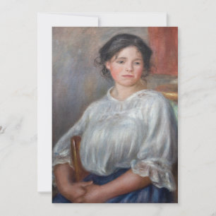 Pierre-Auguste Renoir - Junge Frau sitzend Einladung
