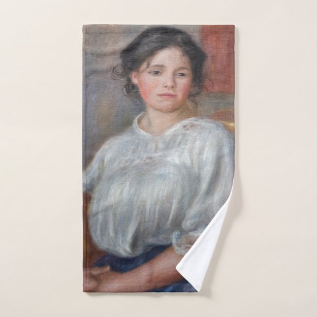 Pierre-Auguste Renoir - Junge Frau sitzt Badhandtuch Set (Handtuch)