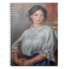 Pierre-Auguste Renoir - Junge Frau sitzt Notizblock