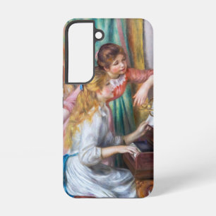 Pierre Auguste Renoir - Junge Mädchen am Klavier Samsung Galaxy Hülle