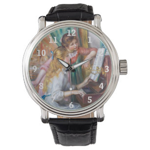 Pierre Auguste Renoir - Junge Mädchen am Piano Armbanduhr