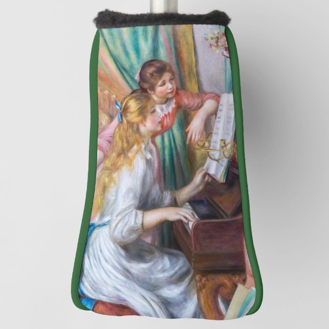 Pierre Auguste Renoir - Junge Mädchen am Piano Golf Headcover (Rotieren 90)