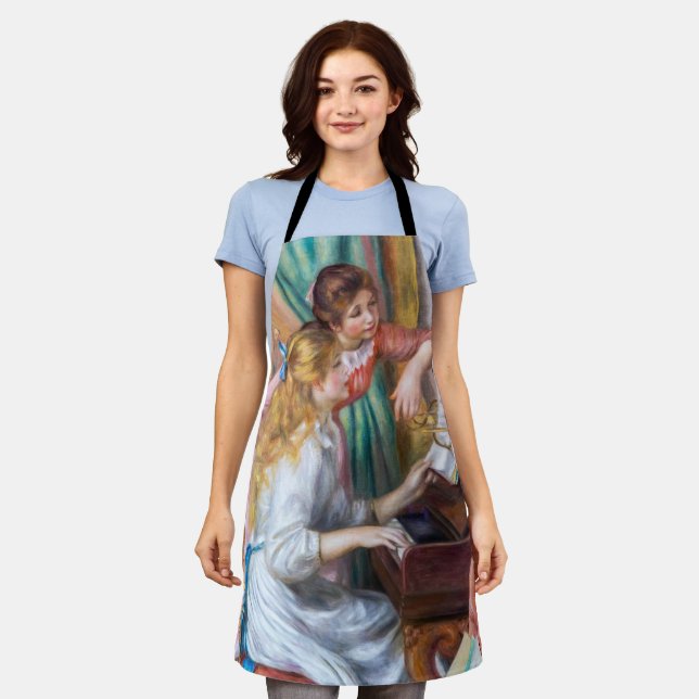 Pierre Auguste Renoir - Junge Mädchen am Piano Schürze (Getragen)