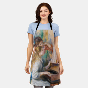 Pierre Auguste Renoir - Junge Mädchen am Piano Schürze