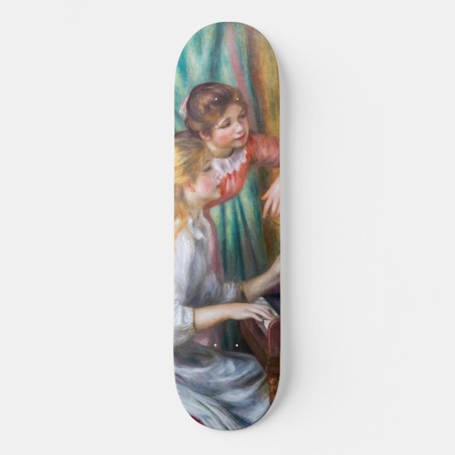 Pierre Auguste Renoir - Junge Mädchen am Piano Skateboard (Vorderseite)