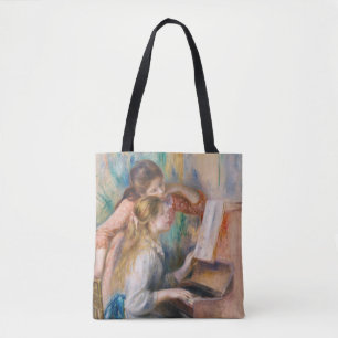 Pierre Auguste Renoir - Junge Mädchen am Piano Tasche
