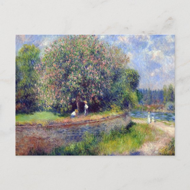 Pierre-Auguste Renoir Kastanienbaum Postkarte (Vorderseite)