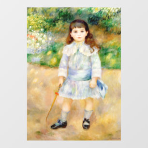 Pierre-Auguste Renoir - Kind mit einer Peitsche Fensteraufkleber