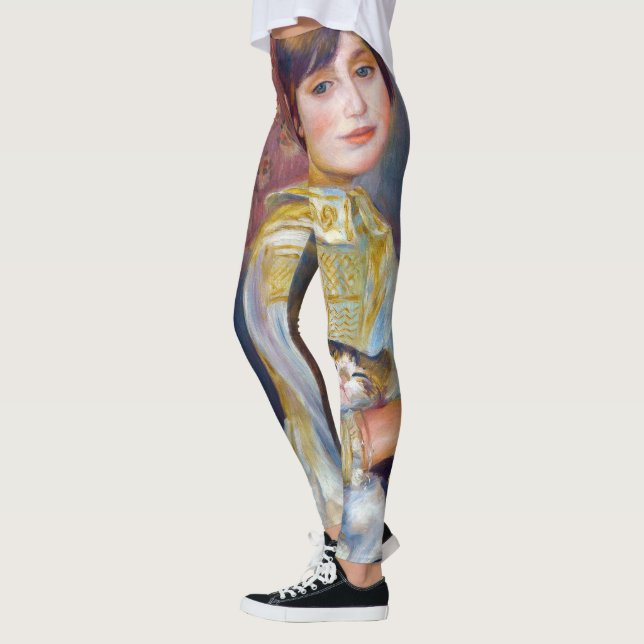 Pierre-Auguste Renoir - Kind mit Katze Leggings (Links)