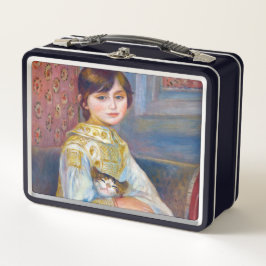 Pierre-Auguste Renoir - Kind mit Katze Metall Brotdose