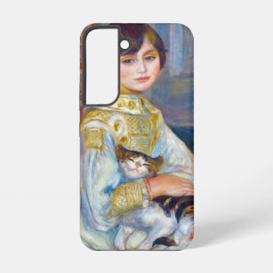 Pierre-Auguste Renoir - Kind mit Katze Samsung Galaxy Hülle