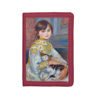 Pierre-Auguste Renoir - Kind mit Katze Trifold Geldbörse