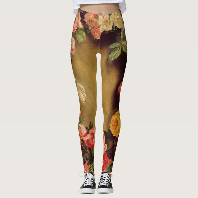 Pierre-Auguste Renoir - Krone der Rose Leggings (Vorderseite)