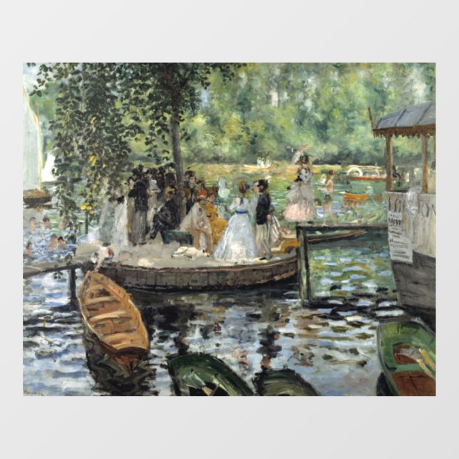 Pierre-Auguste Renoir - La Grenouillere Fensteraufkleber (Blatt)
