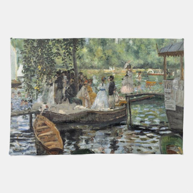 Pierre-Auguste Renoir - La Grenouillere Geschirrtuch (Horizontal)