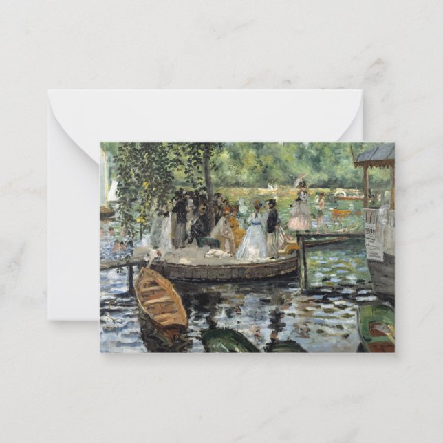 Pierre-Auguste Renoir - La Grenouillere Mitteilungskarte (Vorderseite)