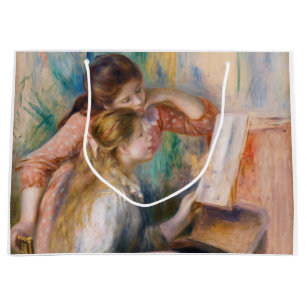 Pierre Auguste Renoir - Mädchen am Klavier Große Geschenktüte