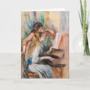 Pierre Auguste Renoir - Mädchen am Klavier Karte