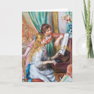 Pierre Auguste Renoir - Mädchen am Klavier Karte