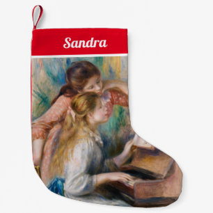 Pierre Auguste Renoir - Mädchen am Klavier Kleiner Weihnachtsstrumpf