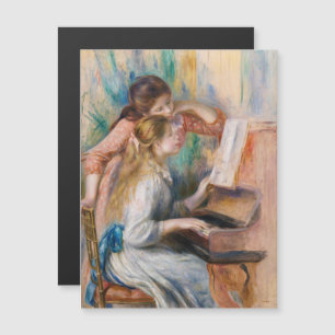 Pierre Auguste Renoir - Mädchen am Klavier Magnetkarte