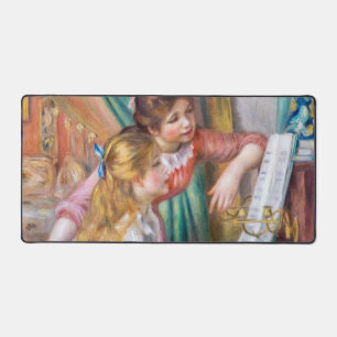 Pierre Auguste Renoir - Mädchen am Klavier Schreibtischunterlage